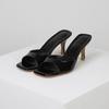 Street Style Summer High Heel Women Slippers Ladies Outdoor Square Toe Dress Stripper Slides Sandalias