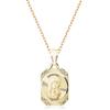 Silver Pr.925 Gold-plated Medal with Chain Mother of God Madonna - Silver