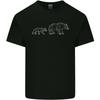 Polygon Grizzly Bear and Cub Mens Light Cotton T-Shirt