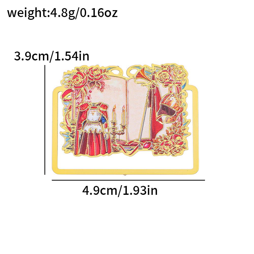 1pc Metal Hollow Bookmark High Quality Book Page Clip Reading Bookmark For Students Art Lovers