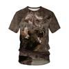 New Animal Camouflage Hunting 3D Print T-Shirts Men Women Summer Short Sleeve T Shirt Oversized Harajuku Tops Tees Kids Clothing