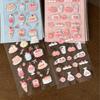 Cai Xuan 3D Cute Girl Peach Dessert Stickers for DIY Journals