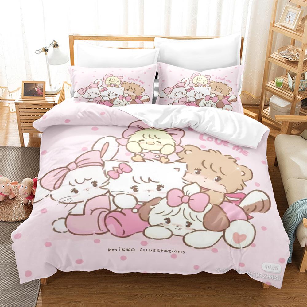 Quilt Cover Three-Piece 3D Digital Printing Single Dormitory