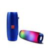Portable Bluetooth Speaker with Colored LED Lights Outdoor 3D Stereo Bass Glow-in-the-dark Speaker FM/TF