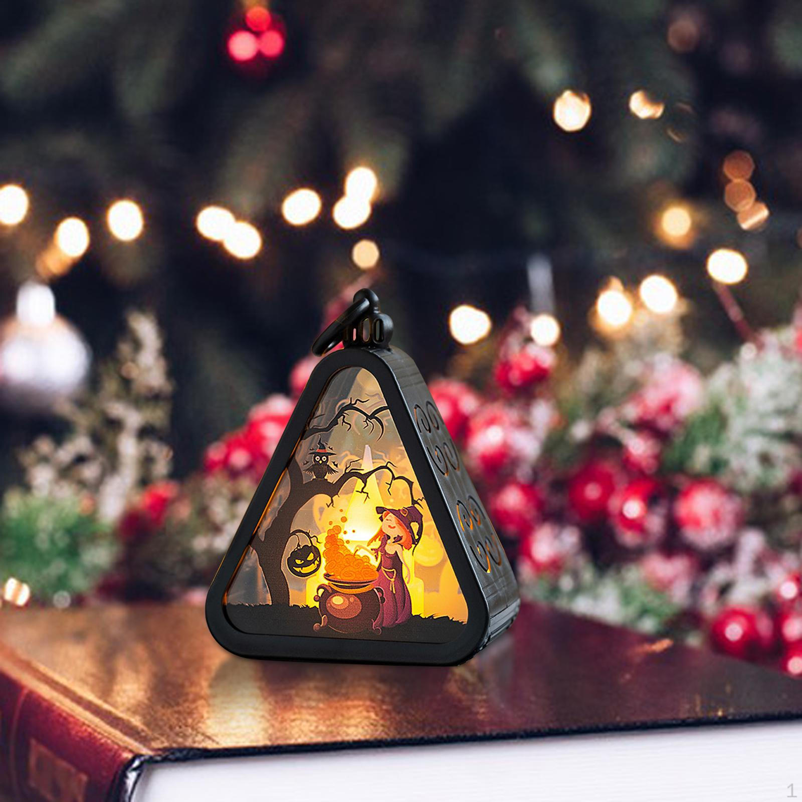 

Halloween Garden Decoration Lamp, And Easy to Use, for Home, Shelves, Gardens, Porches witch