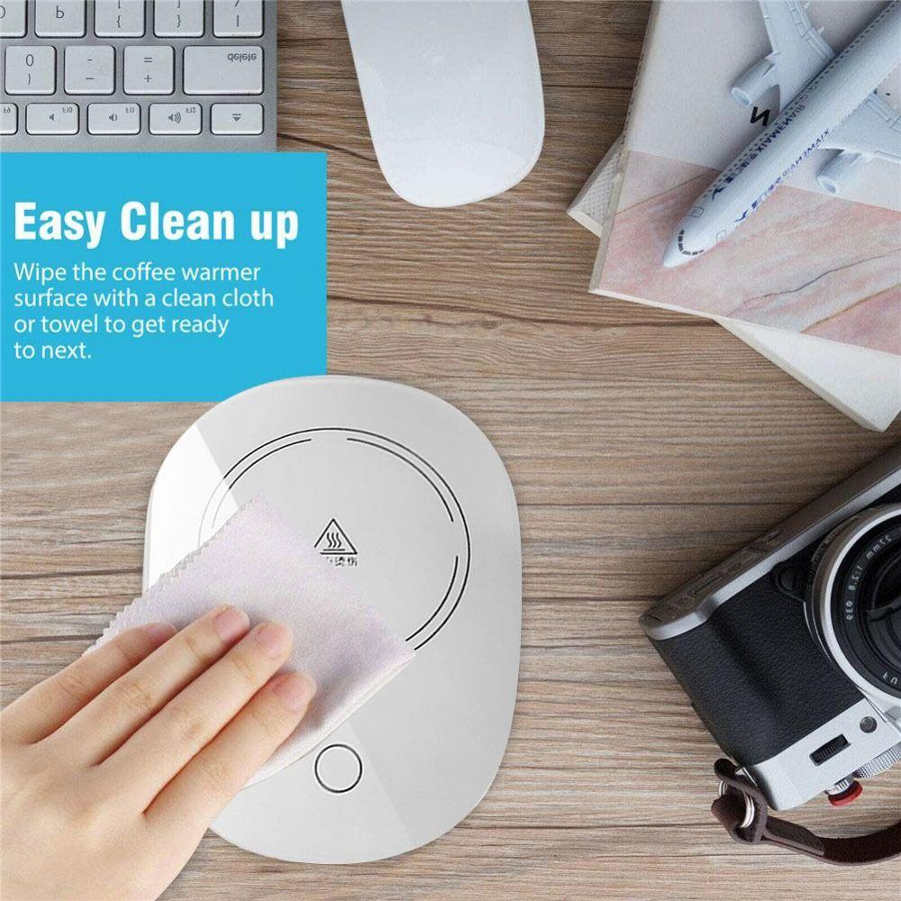 Office Home Electric Warmer Heater Tray Mat Mug Tray Coffee Cup Warmer Pad Gravity Sensor Pad