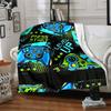 Game Controller Theme Printed Blanket - Perfect for Couch, Bed, Travel & Outdoor Use | Machine Washable, Cozy & Durable.