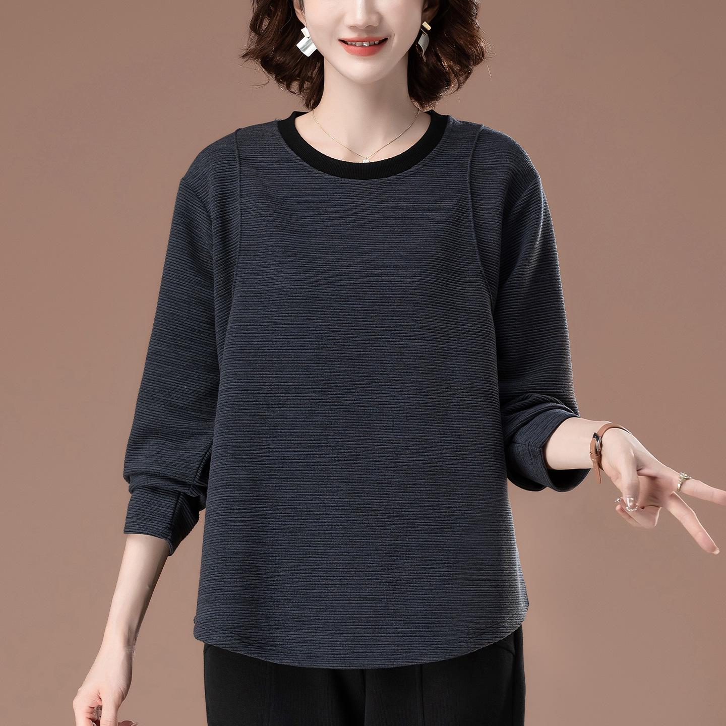 

Базовый слой большого размера с длинным рукавом для похудения для женщин среднего возраста XL чёрный