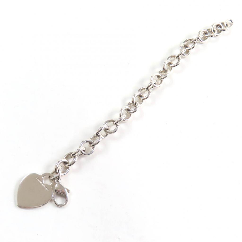 Great TIFFANY&Co. bracelet Heart tag Silver SV925 Women Used