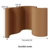 18-Panel Curved Folding Screen Divider – Japanese Style Retractable Wall for Live Broadcasts