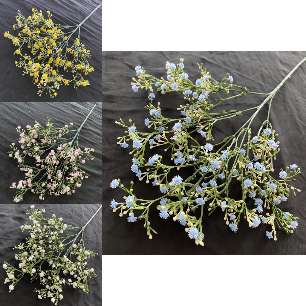 150 Huvuden Brudslöja Plast Dekorativa Blommor För Bröllopsbuketter Och Heminredning