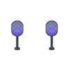3000V Electric Mosquito Racket Mosquito Killer Lamp 2-in-1 USB Rechargeable Foldable Mosquito Swatter Fly Swatter Repellent Lamp