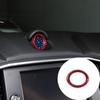 Red Carbon Fiber Dashboard clock Dial Circle Trim For Maserati Ghibli 2014-2024