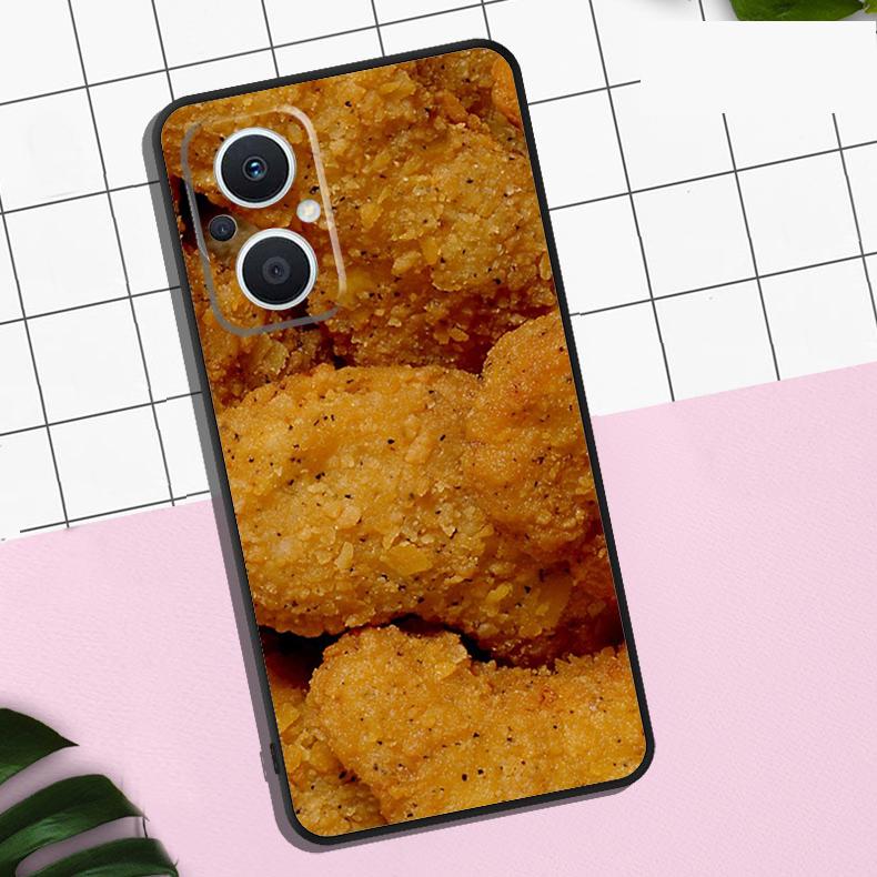 Pommes Burger Pizza Hülle Für OPPO Reno 13F 13 12 12F 11 11F 8T 7 8 10 Pro OPPO Find X8 Pro X6 X3 X5 Lite Abdeckung