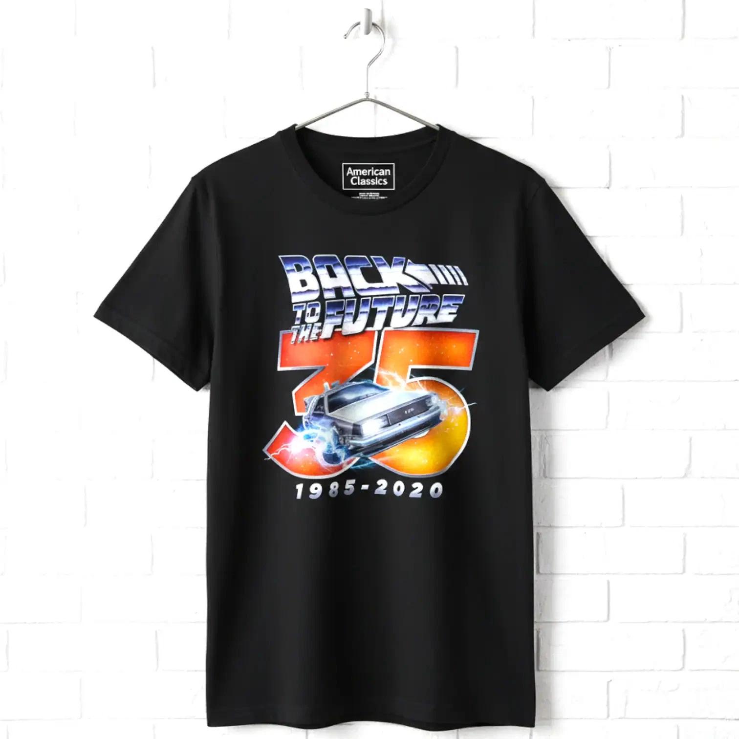 Back to The Future Chrome 35th Anniversary Men s T Shirt XXL