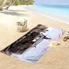 Outer Banks Poster Print Beach Towel, Large Soft Quick Dry Towel for Beach Camping Swimming