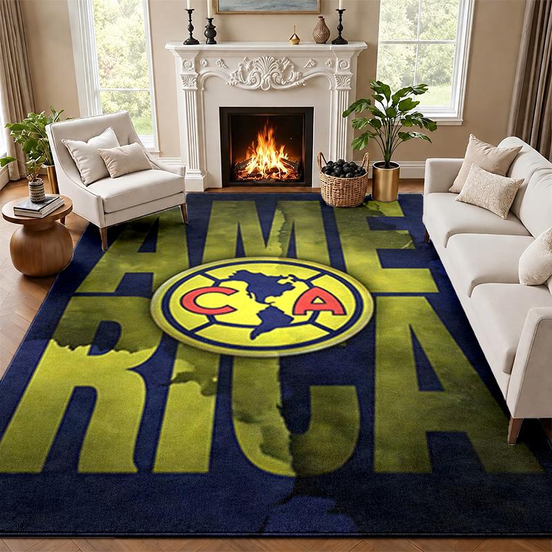 Club America Carpet Door Mat for Living Room or Bedroom Protective Mat Under Chair Office Decoration Christmas Gift Birthday Present