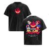 Vintage Washed Anime Tengen Toppa Gurren Lagann Graphic T Shirt Unisexs Oversized Harajuku Fashion Short Sleeve Tshirt Streetwear