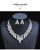 Retro Crystal Gem Necklace & Earring Set - Women's Fashion Accessories