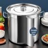 Homeglen Stainless Steel Sealed Storage Bucket