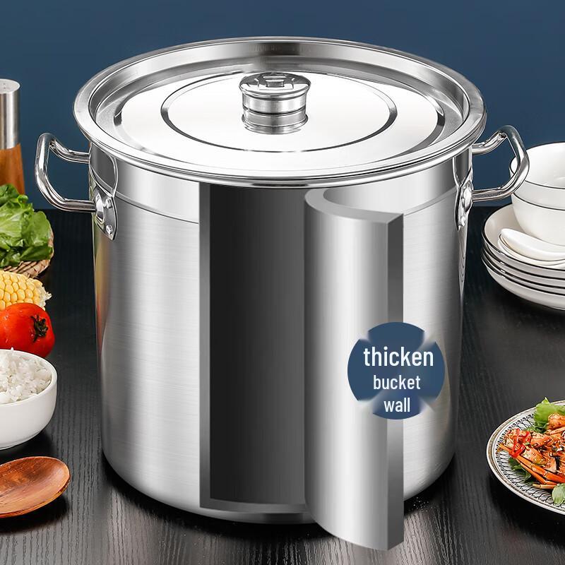 Homeglen Stainless Steel Sealed Storage Bucket