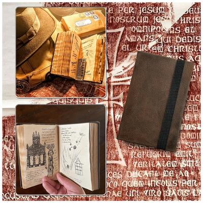 Indiana Jones Grail Diary Classic Movie Prop Replica Fani Cadou Retro Spiral Notebook Notebook Vintage Piele Note Decor Cadouri