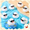 61224Pcs Mini Rubber Ducks White With Sunglasses Sets Duck Toys Squeaky Rubber Ducks Cute Duckies For Birthday Party Favor