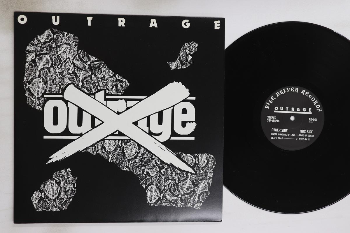 

12-дюймовая пластинка OUTRAGE - Outrage PD001 PILE DRIVER 1987 Япония Металл Б/У