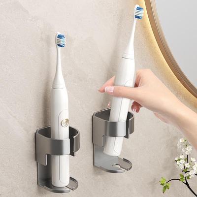 Punch-Free Suction Electric Toothbrush Holder Wall-Mounted Organizer Rack