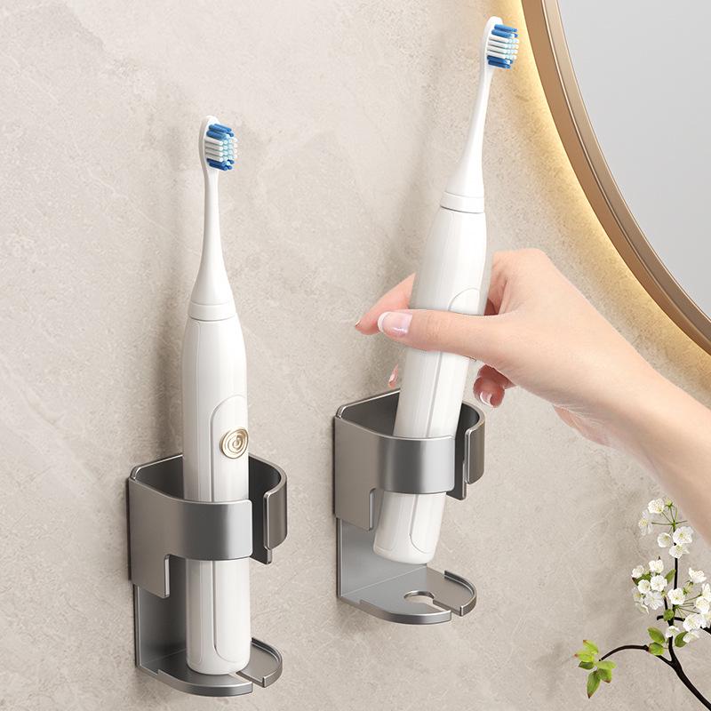 Punch-Free Suction Electric Toothbrush Holder Wall-Mounted Organizer Rack