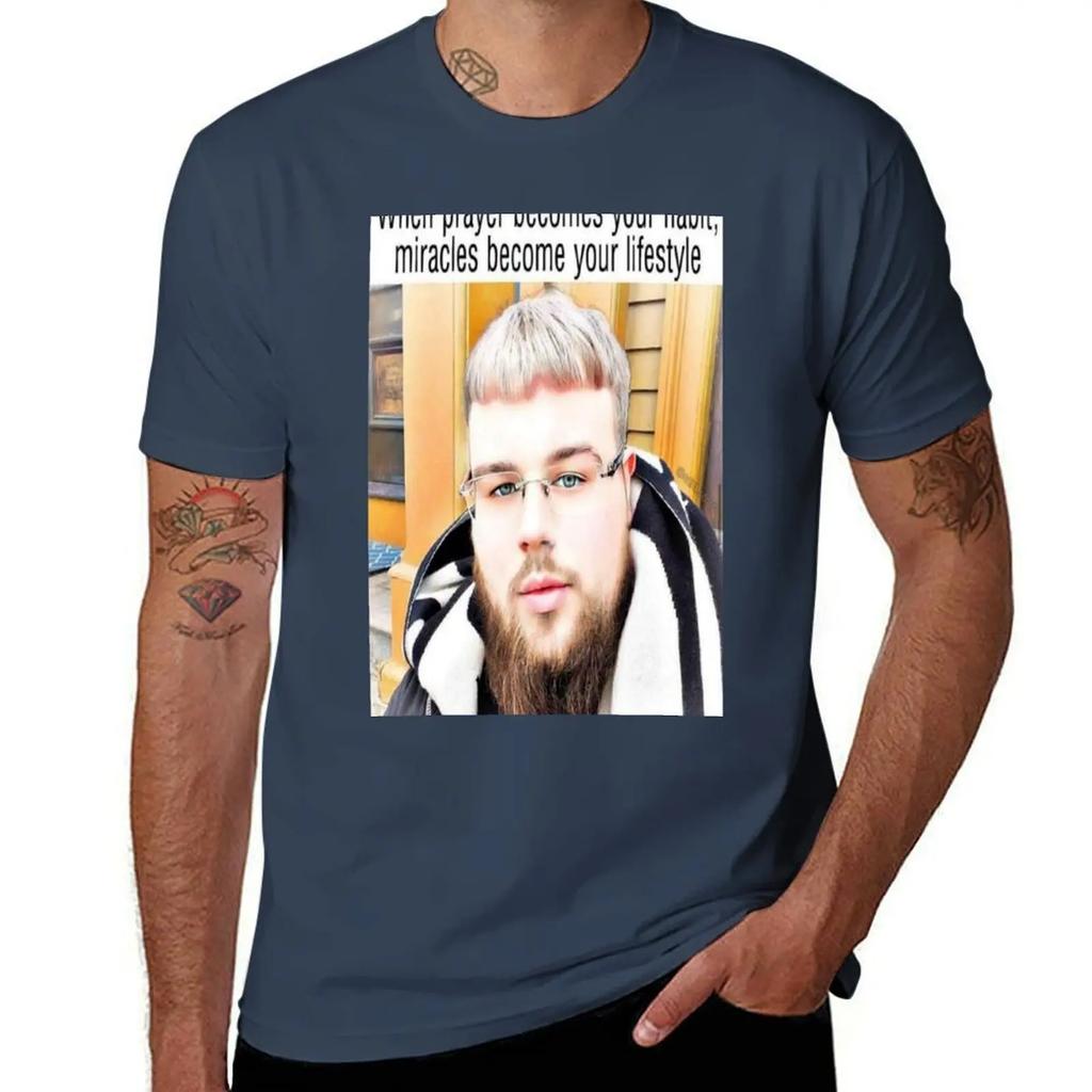 (joeyy) When Prayer Becomes Your Habit, Miracles Become Your Lifestyle T-Shirt New Edition Blacks Mens T Shirt