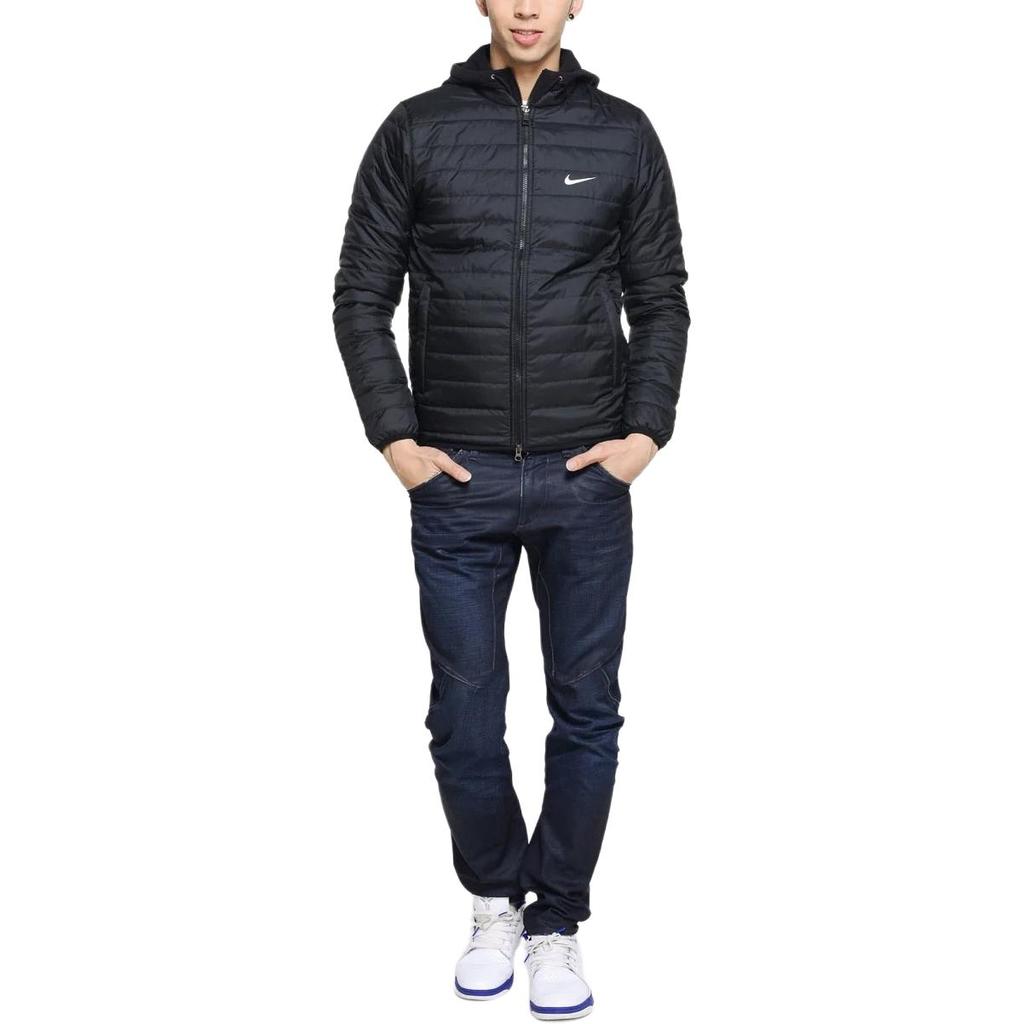 New Nike Sports Life Collection Puffer Jackets Men's Black 484526-010
