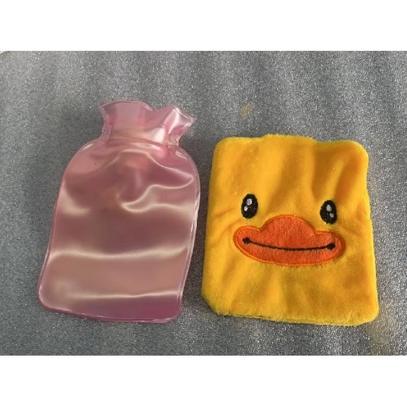 Mini Cartoon Hot Water Bottle With Double Layer Pvc For Winter Hand Heating And Travel Use