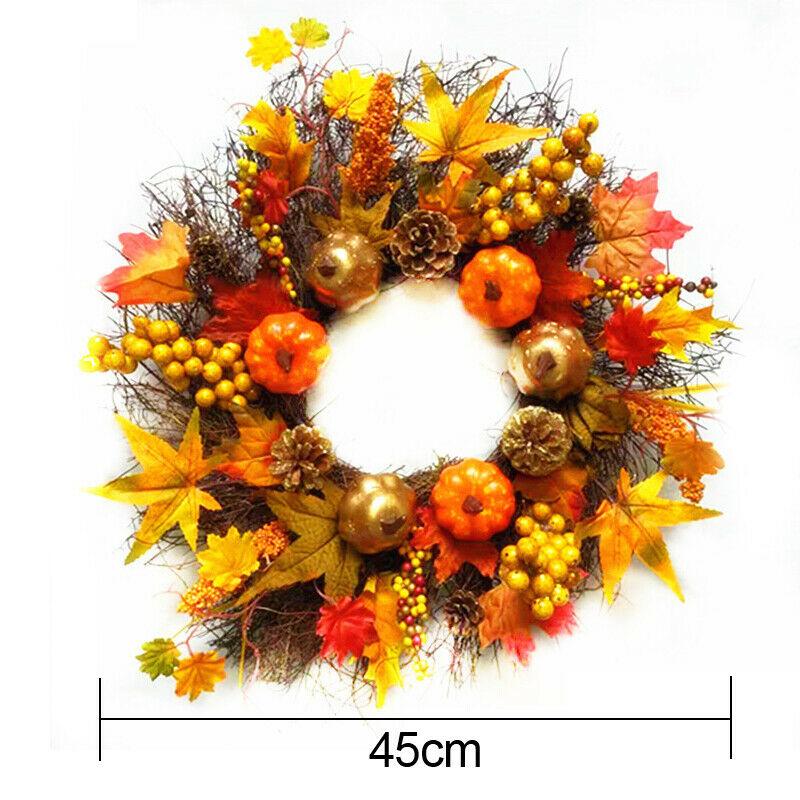 

Для симуляции гирлянда свадьба дом вечеринка украшение осень дверной венок осень