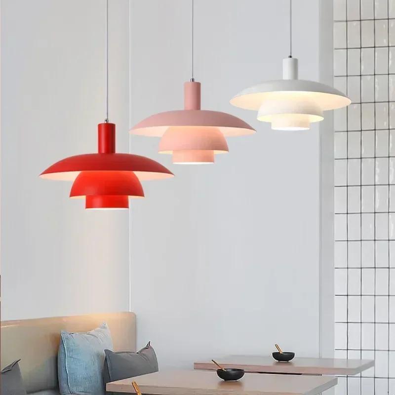 Danish Design Pendant Light High Quality Led Hanging Lamp for Living Room Kitchen Dining Table Chandelier Colorful Droplight