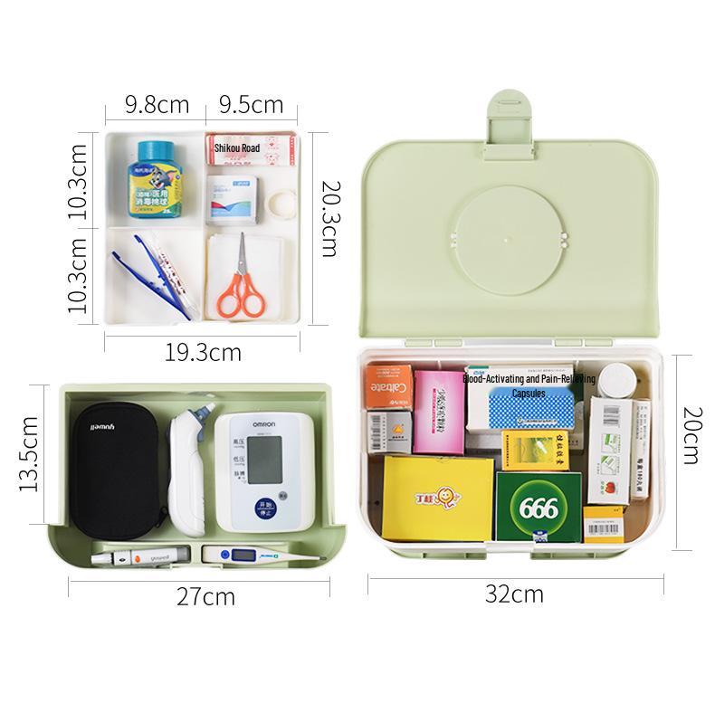 Portable Multi-layer Medicine Chest: Large Drawer-type First Aid Storage Box