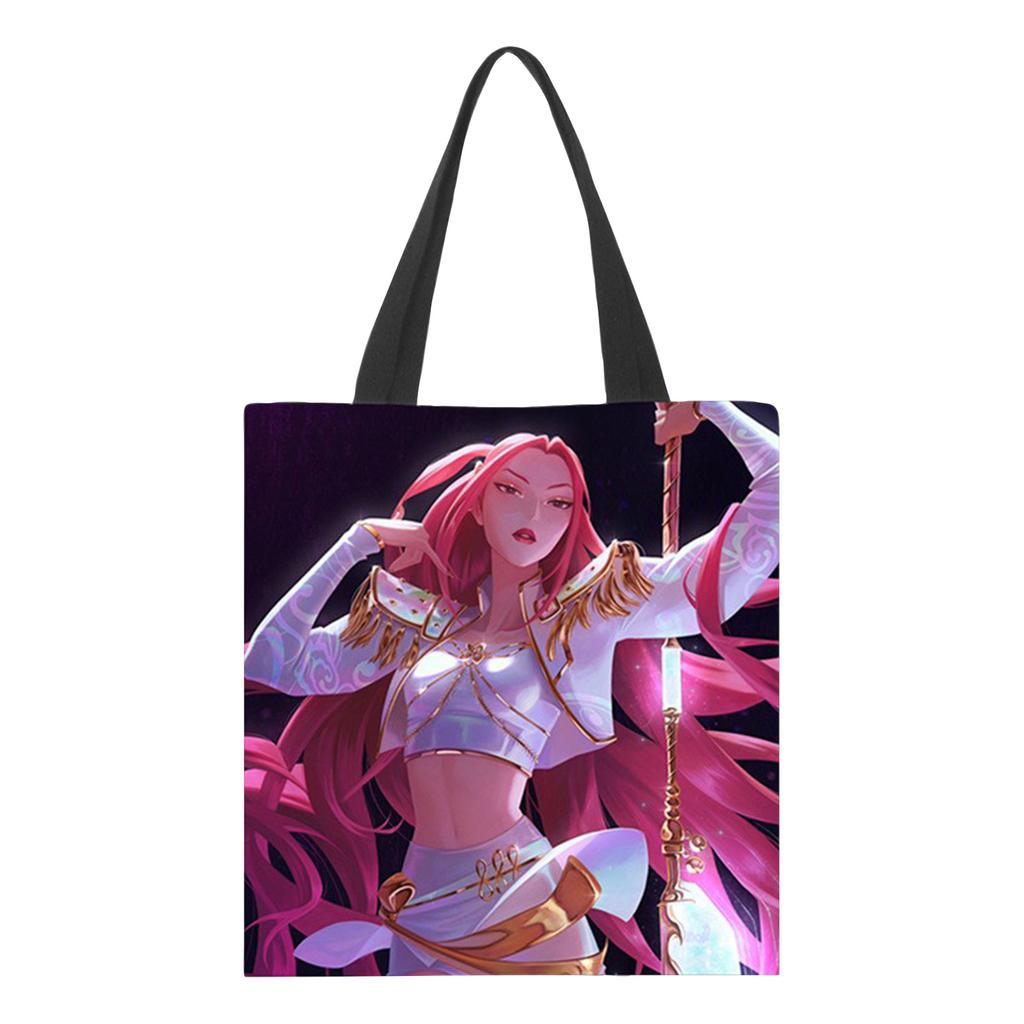 Girls Group Poster Printed Canvas Bag  Style Fan Support Zipper Handbag Women's Bag