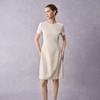Lady's Elite Round Neck Side Slit Dress