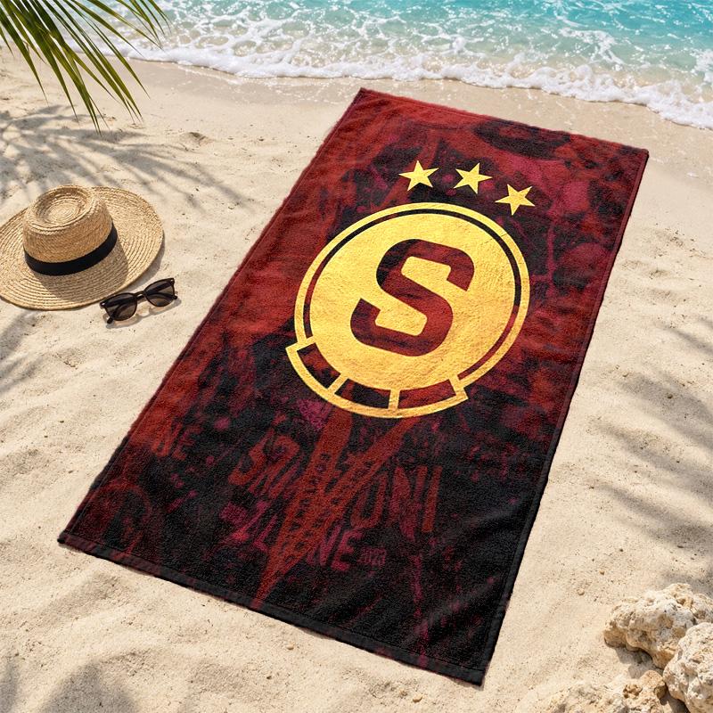 HC Sparta Praha Microfiber Beach Towel Quick Dry Sand Free Lightweight Beach Towels for Travel Swimming Camping