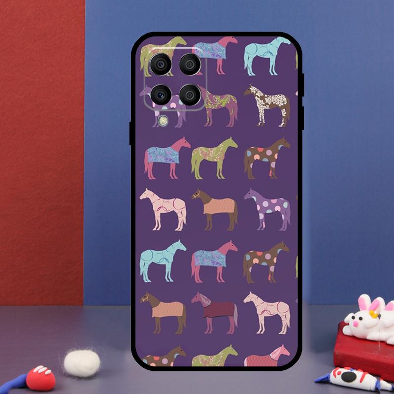 

Horses Pattern Collage For Samsung Galaxy M12 M13 M33 M23 M53 M15 M55 M31 M51 M14 M34 M54 M20 M32 M52 Phone Case Samsung M12