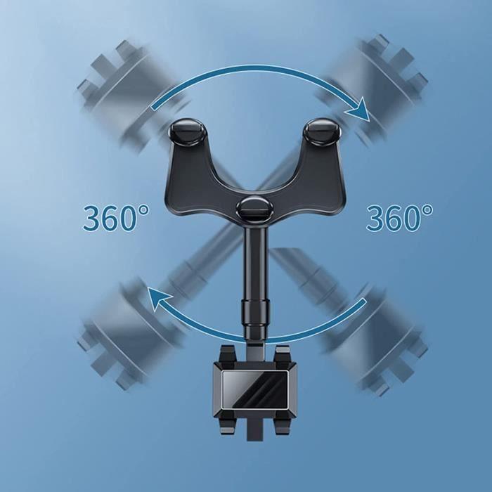 Support Téléphone Rétroviseur Voiture Rotatif et Rétractable Multifonctionnel Supports de Miroir rétroviseur pour Voiture pour A90