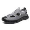 Men's sandals summer hollow hole shoes outdoor non-slip breathable casual pig cage shoes men's one-pedal beach shoes