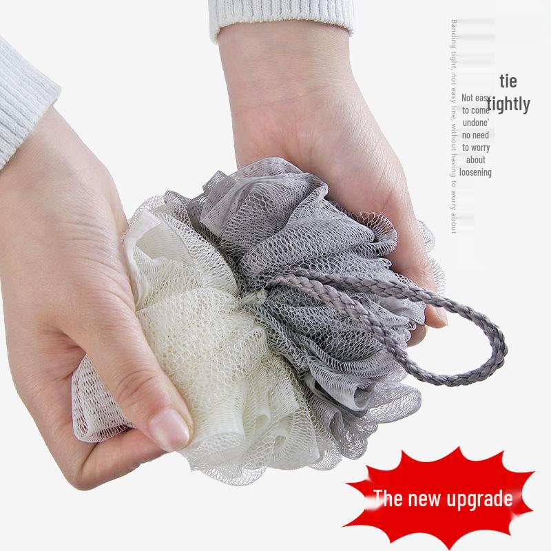 Dual-Color Exfoliating Bath Ball - Fine Mesh for Rich Lather and Versatile Use