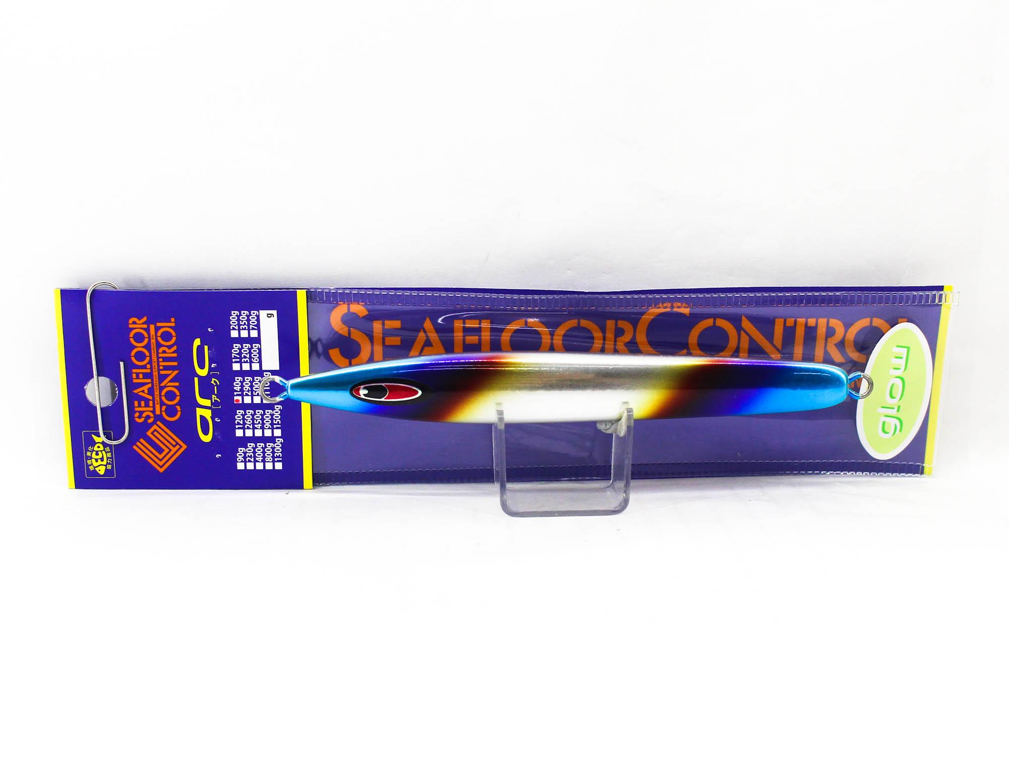 Seafloor Control Metal Jig Arc 140 grams Titan Red Pearl Zebra Glow (5399)