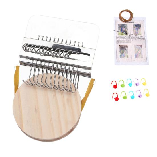 Yousheng Knit Patch Loom Kit Knitting Repair Patch Loom Knit Patch Maker Kit Portable Patch Darning Loom for Mending Worn Spots Holes