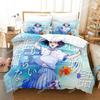 3d Printing Anime Deji Meets Girl Bedding Set Cartoon Anime Adult Kid Bedroom Duvet Cover Sets 3D Kawaii Girls