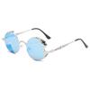 Vintage Steampunk Sunglasses Gothic Men Women Retro Round Glasses Luxury Design Metal Mirror Circle Sun Glasses  Masculino