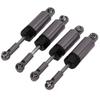 4pcs Set Metal Adjustable Shock Absorber for MN 1 16 Remote Control Car Model Upgrade PartsTitanium Color