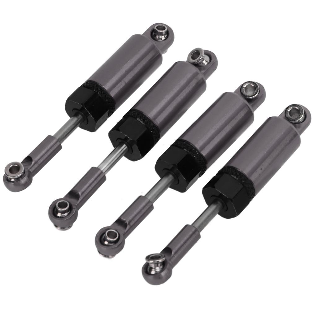 4pcs Set Metal Adjustable Shock Absorber for MN 1 16 Remote Control Car Model Upgrade PartsTitanium Color