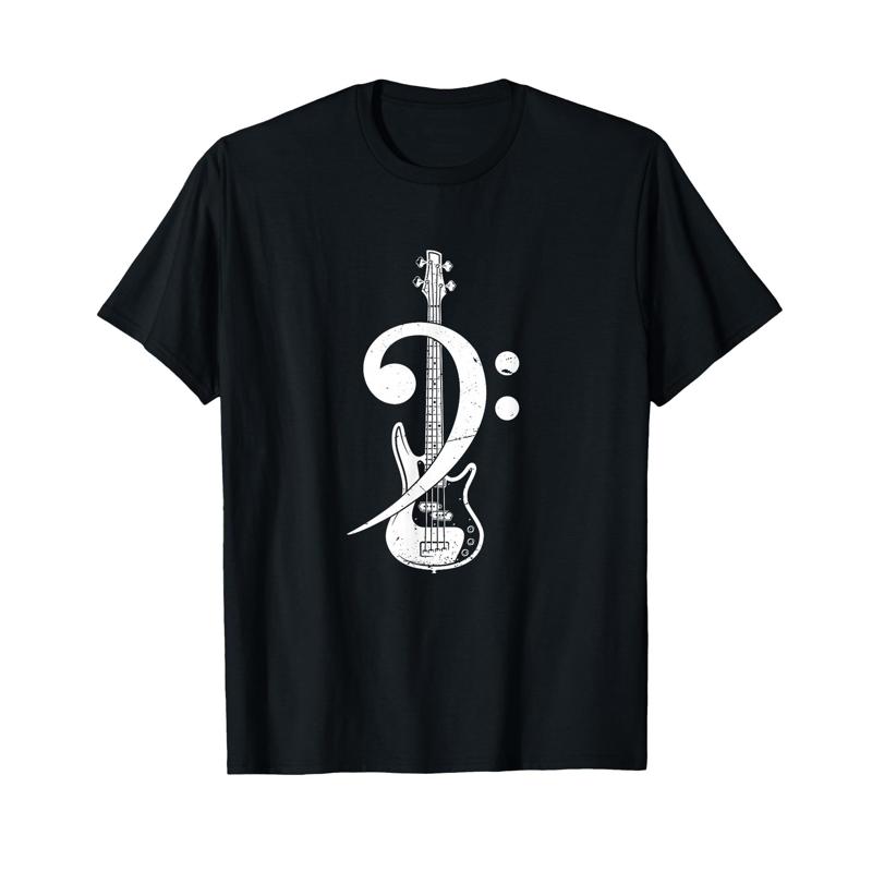 ClF De Soil Gift Idea For The Musician Bass Guitar TShirt